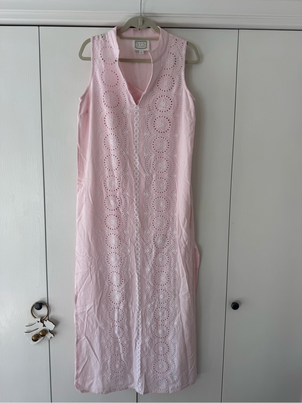 Sail to Sable Light Pink Sleeveless Caftan